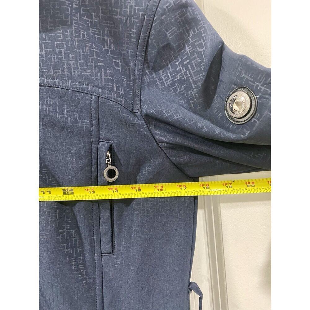 Calvin Klein Women’s Softshell Jacket XS Blue Zip Water Resistant Coat - Picture 4 of 9